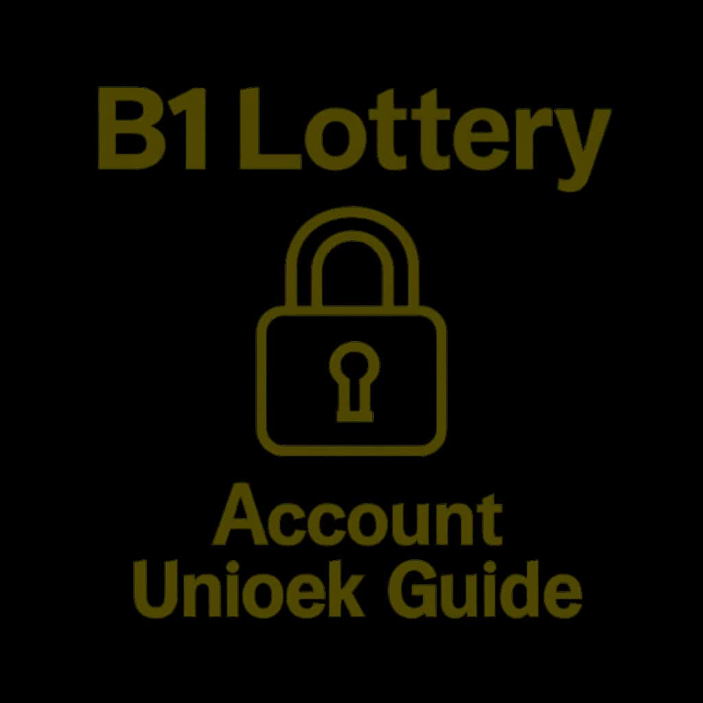 An icon representing the B1 Lottery Account Unlock Guide.