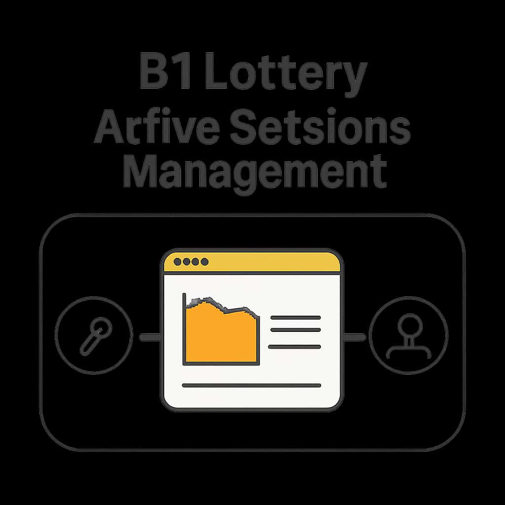 An educational diagram on B1 Lottery Active Sessions Management.