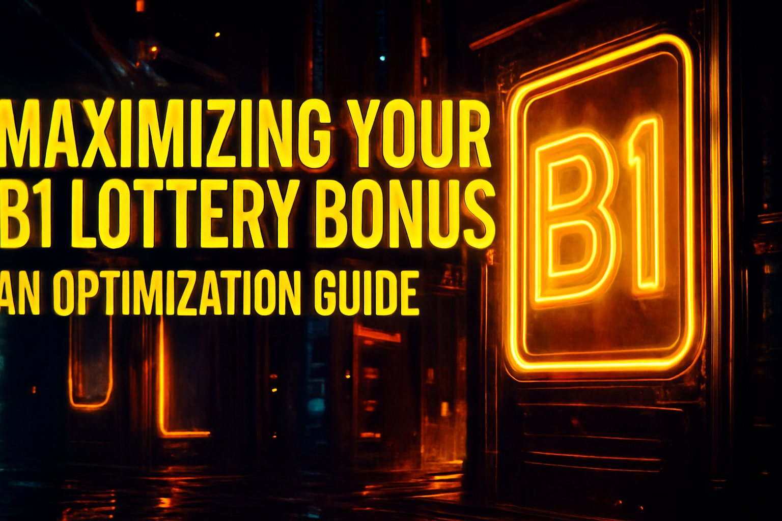 Illustrative scene showing B1 Lottery login security features with technology elements.