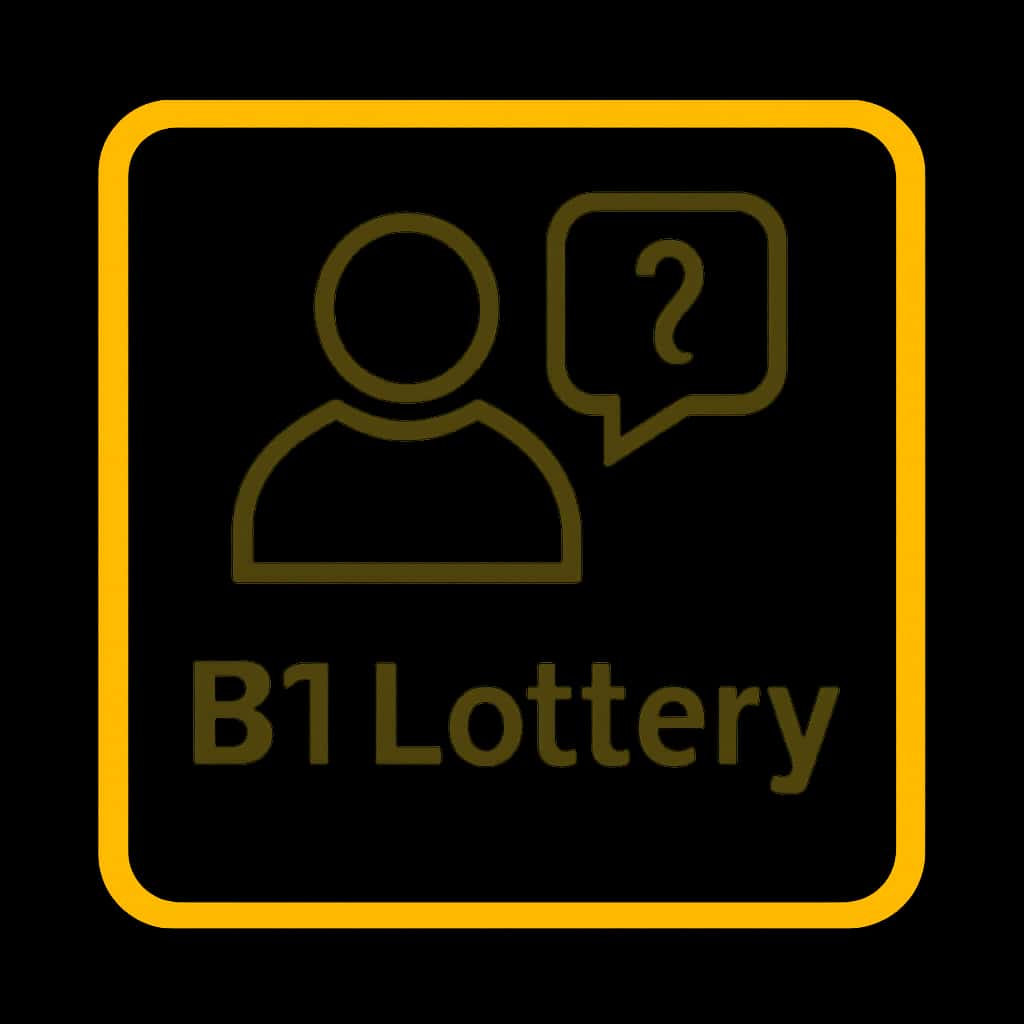 Badge representing B1 Lottery login troubleshooting.