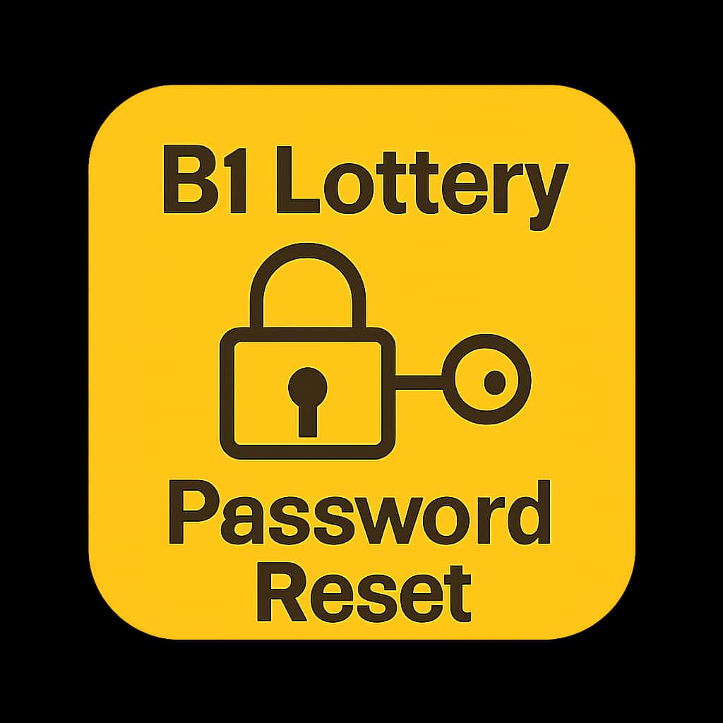 An icon representing the B1 Lottery Password Reset guide.
