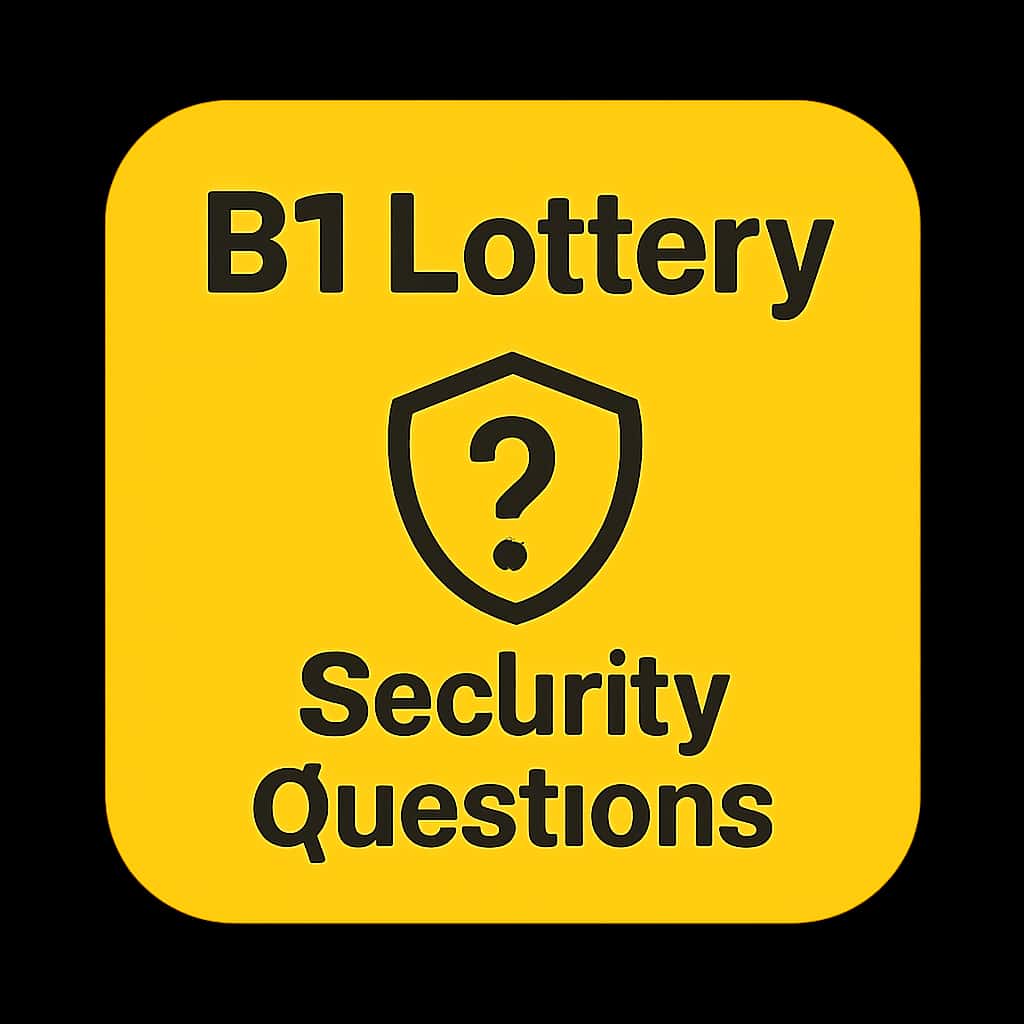An icon representing B1 Lottery Security Questions guide.
