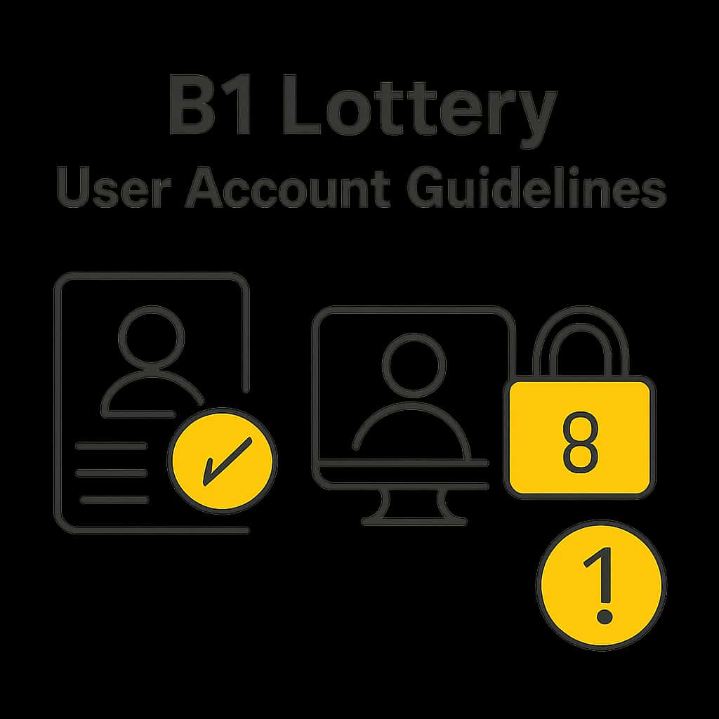 An educational illustration related to B1 Lottery User Account Guidelines.