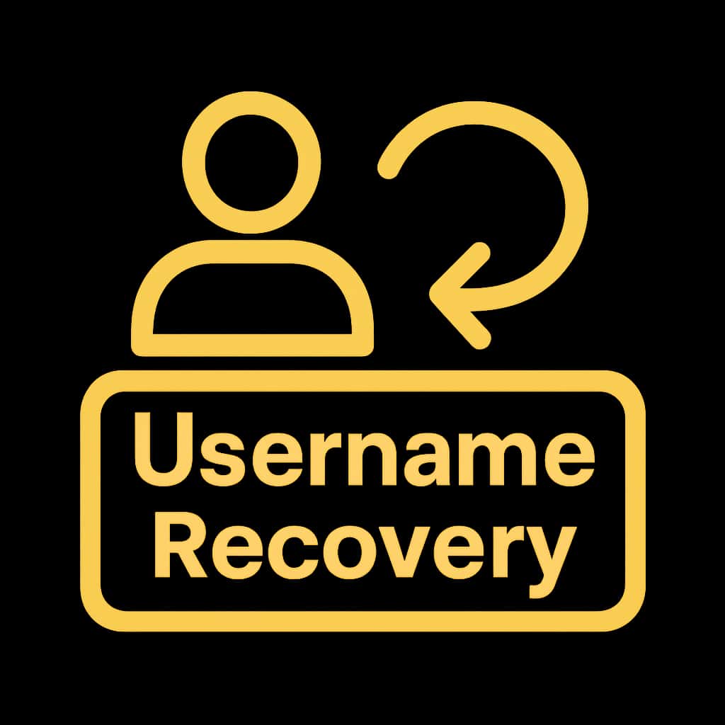 Icon representing B1 Lottery Username Recovery assistance.