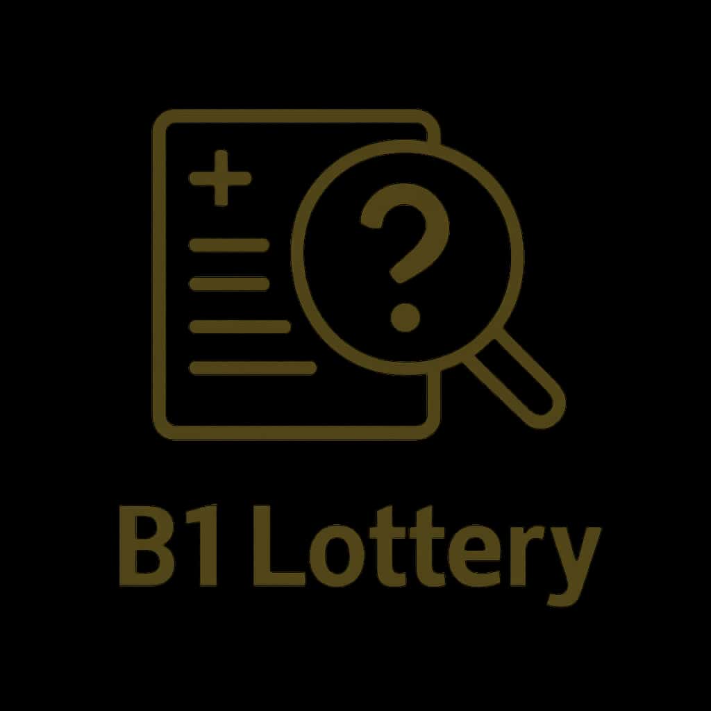 Icon representing troubleshooting access for B1 Lottery.