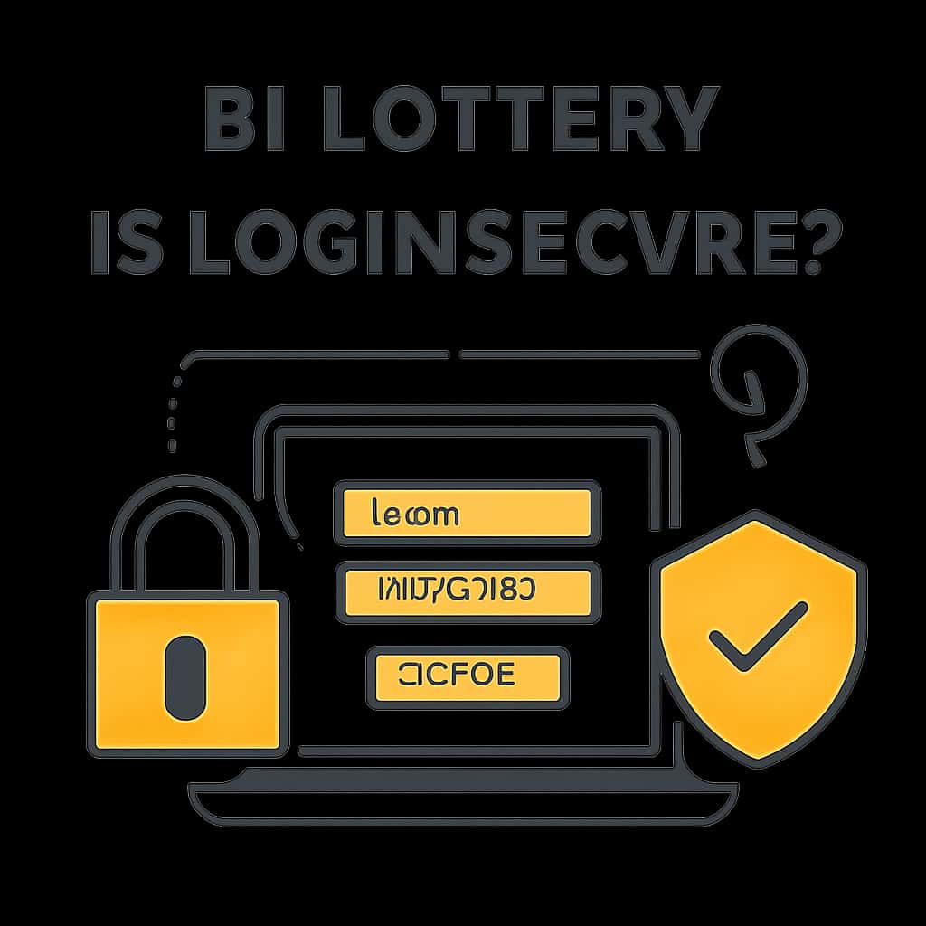 Diagram detailing B1 Lottery login security features.