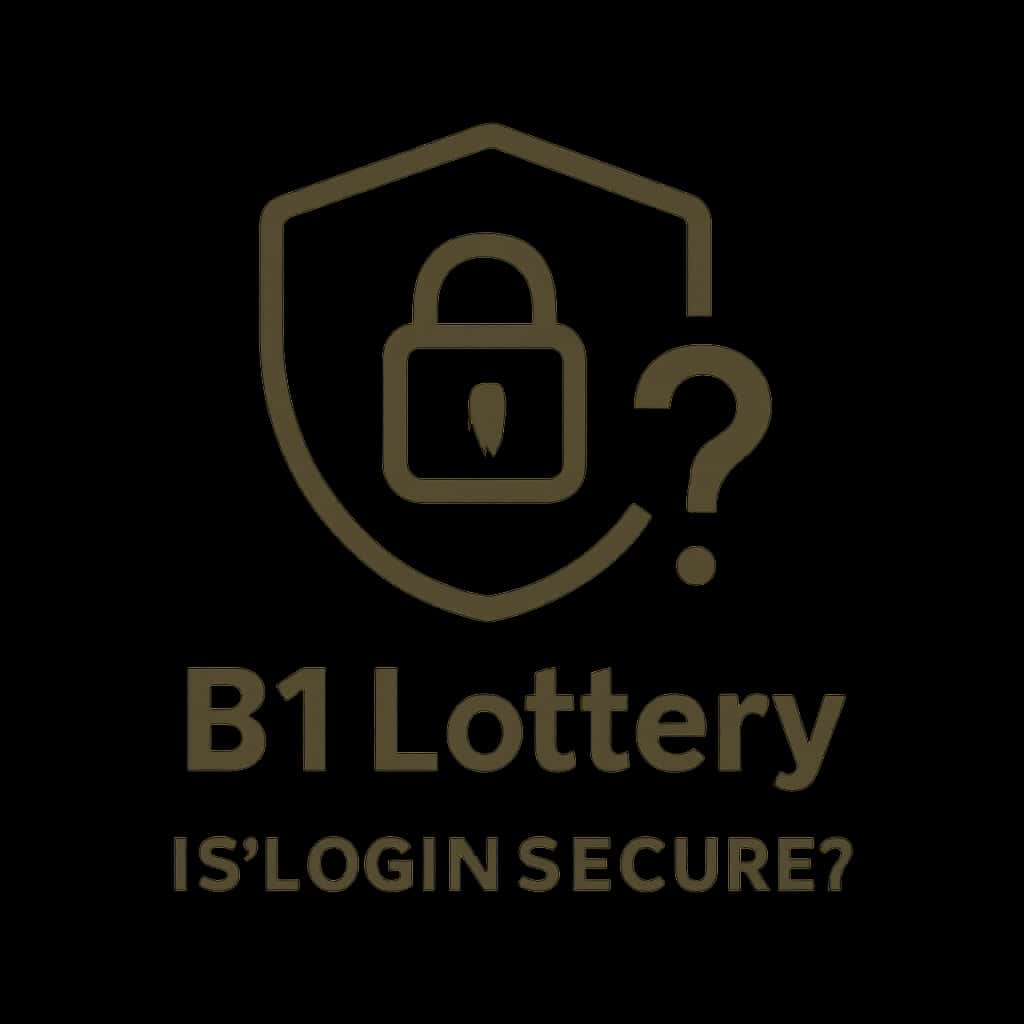 Icon representing the security of B1 Lottery login.
