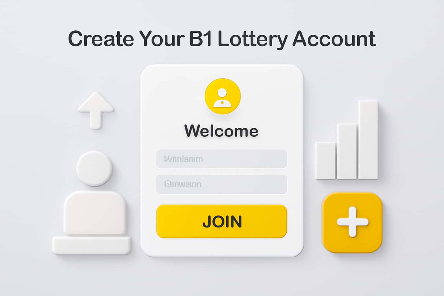 Create Your B1 Lottery Account Interface