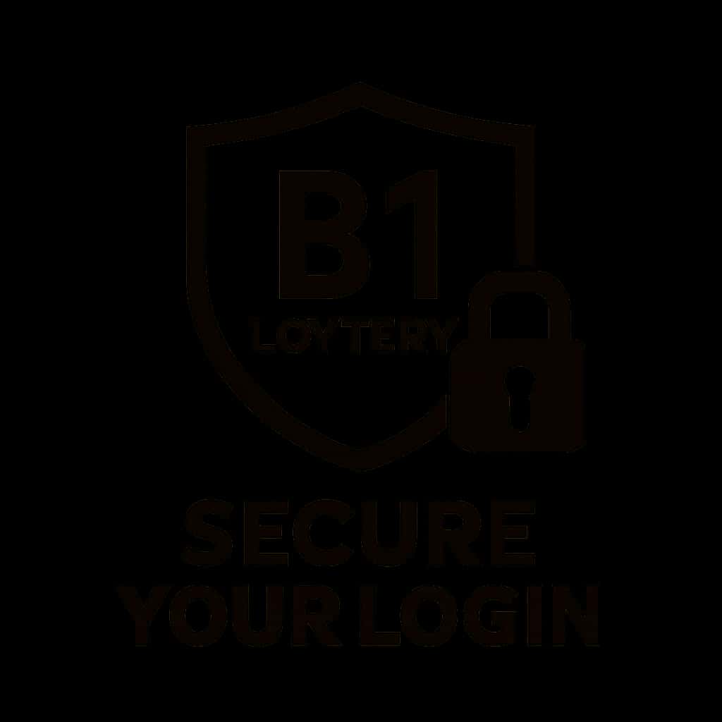 Icon representing security for B1 Lottery login.
